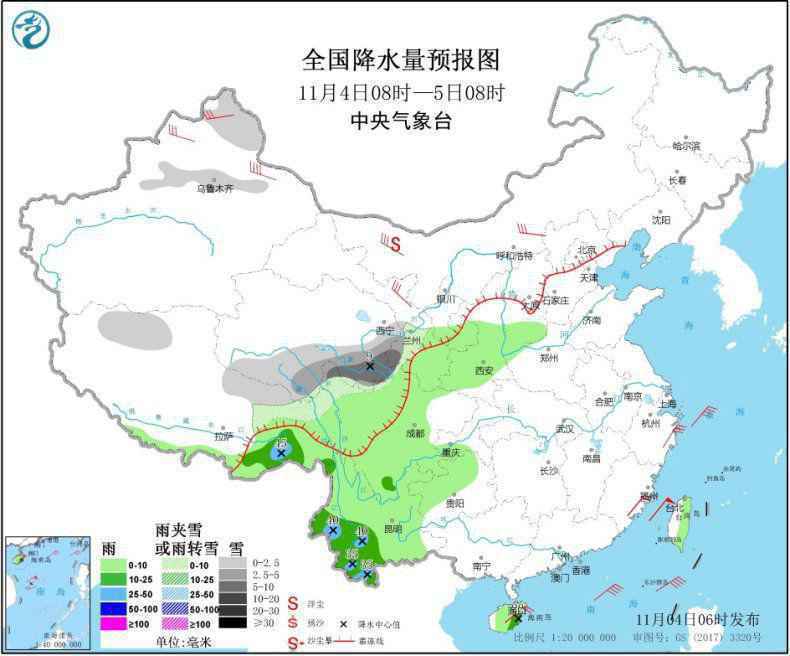 台风“天鹅”影响南海青藏高原东部有雨雪天气