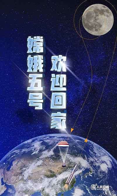 人民网评:嫦娥五号“挖土”归来,闪耀自立自强信心