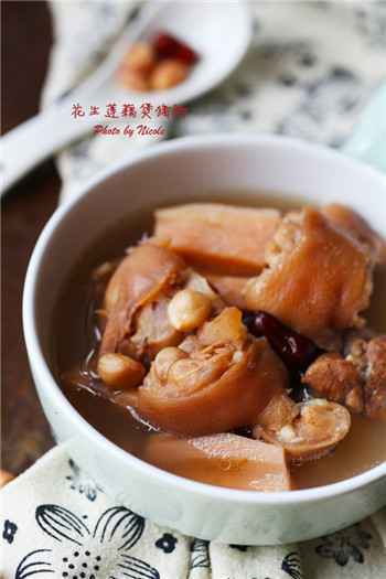 003 奶水不足?快来试试这道花生莲藕煲猪脚