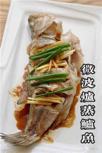 001 微波炉快手菜系列之蒸鲈鱼,懒人妈妈的最爱!