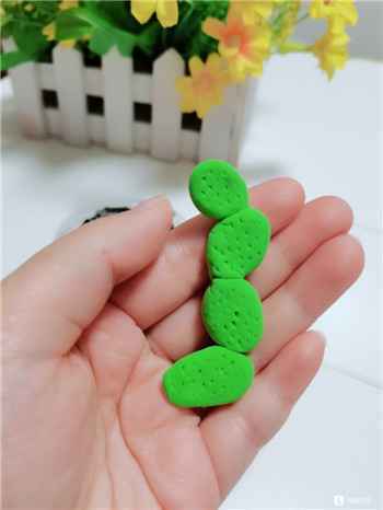 006 黏土手工教程——仙人掌小盆栽,超简单!