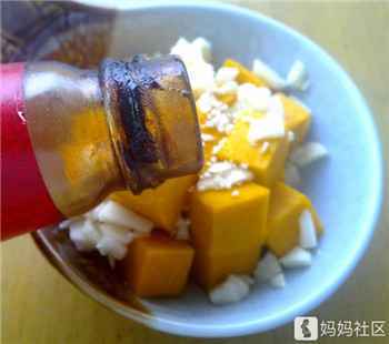 007 无油烟懒人菜:微波蚝油南瓜