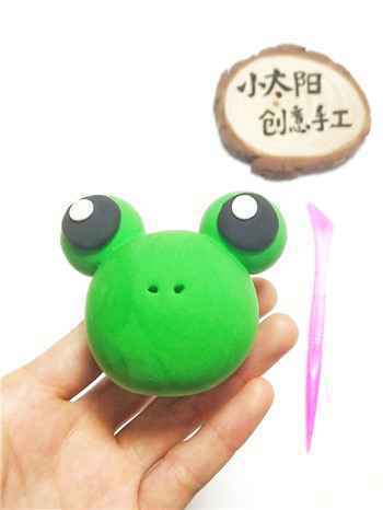 003 敲可爱黏土手工:大眼小青蛙