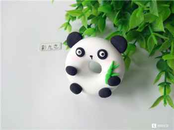 003 粘土手工又来了!超萌の熊猫甜甜圈