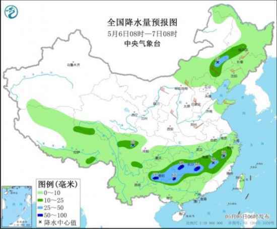 西北华北等地多大风天气江南华南多降水