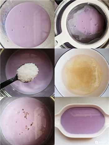 当之无愧的夏季甜品：白玉紫薯冻