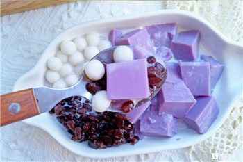 当之无愧的夏季甜品：白玉紫薯冻