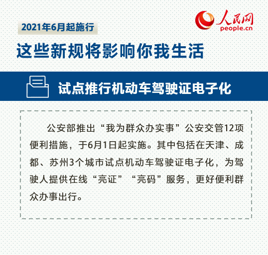 6月,这些新规将影响你我生活