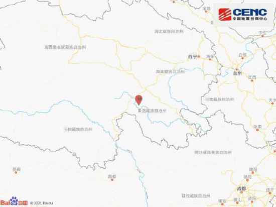 青海果洛州玛多县发生3.4级地震震源深度10千米