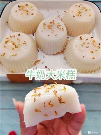 001 香甜Q弹的桂花牛奶大米糕,0难度,超好吃!
