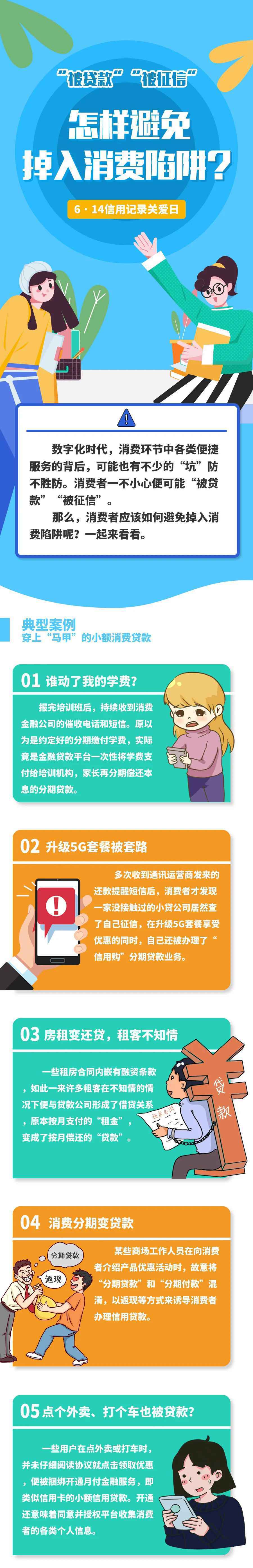 6·14信用记录关爱日⑤：怎样避免掉入“被贷款、被征信”的消费陷阱？