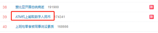 “ATM机上能取数字人民币”上热搜 网友：只要安全好用就行
