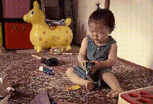 搞笑小孩gif