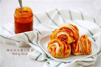 003 辣味花生小花卷,不一样的主食体验