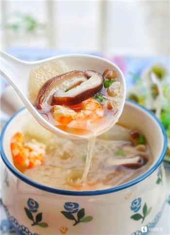 003 冬瓜虾仁菌菇汤,鲜美好喝,瘦身必备!
