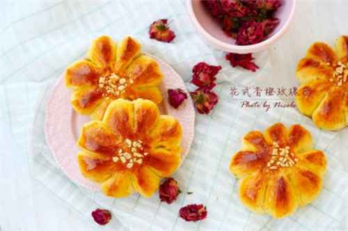 花式香橙玫瑰包，甜蜜又浪漫，唇齿留香