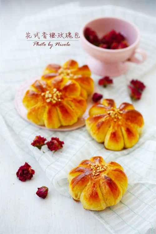 花式香橙玫瑰包，甜蜜又浪漫，唇齿留香