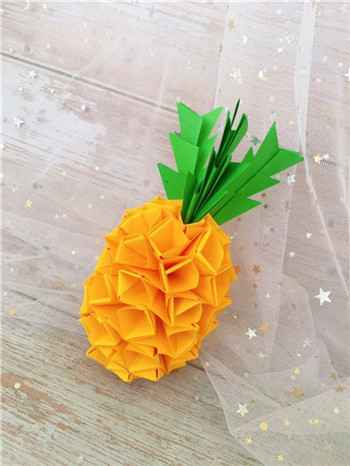 只需学会一步，就能折出超惊艳的立体菠萝！