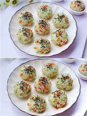 002 西兰花肉松芝士饭团,专治宝宝不爱吃饭