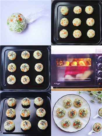 007 西兰花肉松芝士饭团,专治宝宝不爱吃饭