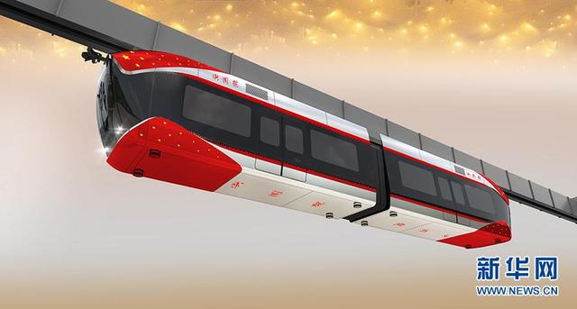 国内首辆磁浮空轨列车武汉下线 已申请国家发明专利23项