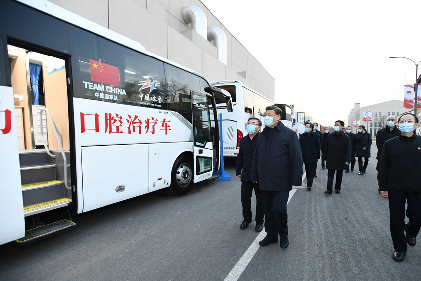 习近平在北京考察冬奥会、冬残奥会筹办备赛工作