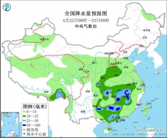 我国中东部将有大范围降水过程强冷空气将影响中东部地区